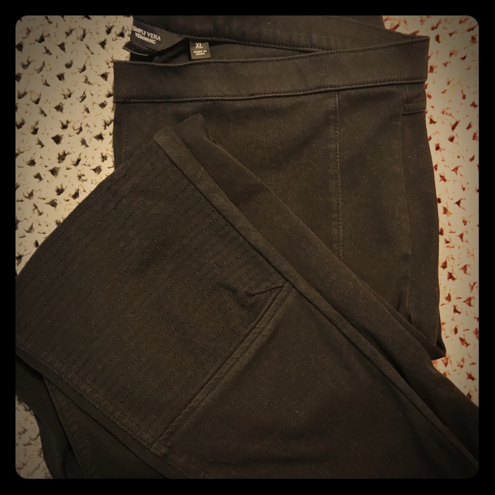 Black moto leggings